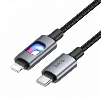 Hoco U144 Καλώδιο USB-C σε Lightning 27W, 1.2m, Μαύρο
