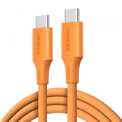 UGREEN L502 Καλώδιο USB-C σε USB-C 100W 5A, 1m, Πορτοκαλί