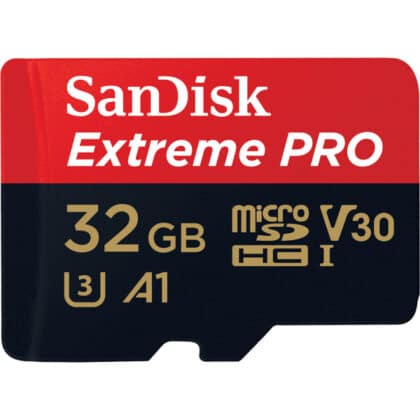 SanDisk Extreme Pro microSDHC Κάρτα Μνήμης 32GB, Class 10 / UHS-1 U3, SDSQXCG-032G-GN6MA