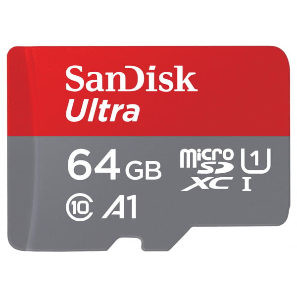 SanDisk Ultra microSDXC Κάρτα Μνήμης Android A1 με Αντάπτορα 64Gb Class 10 / UHS-1 U1 SDSQUAB-064G-GN6MA - Image 2