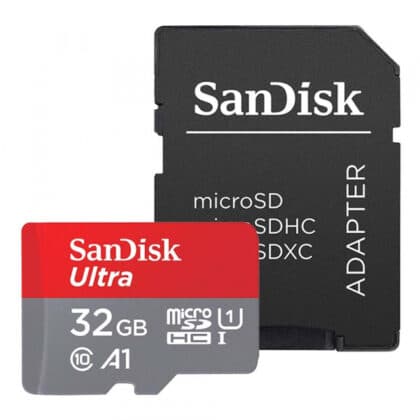 SanDisk Ultra microSDHC Κάρτα Μνήμης Android A1 με Αντάπτορα 32Gb Class 10 / UHS-1 U1 SDSQUA4-032G-GN6MA