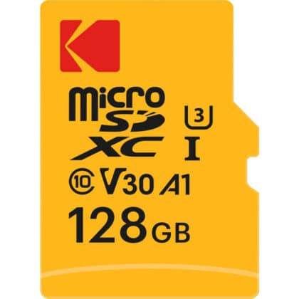 Kodak Κάρτα Μνήμης microSDXC Ultra Performance 128GB, Class 10 / UHS-1 U3 με Αντάπτορα