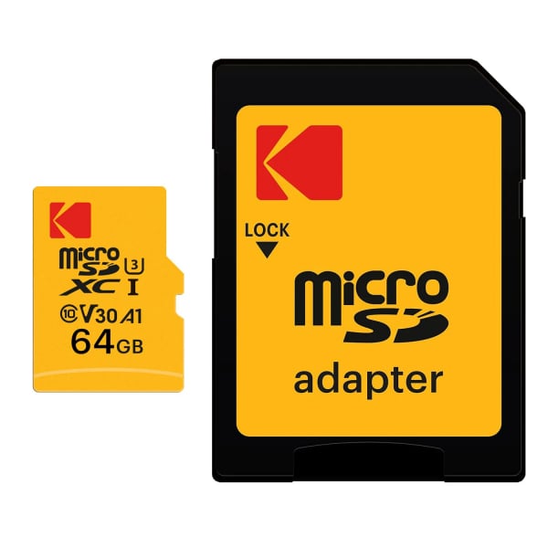 Kodak microSDXC Κάρτα Μνήμης Ultra Performance 64GB, Class 10 / UHS-1 U3, EKMSDM64GXC10HPRK - Image 2