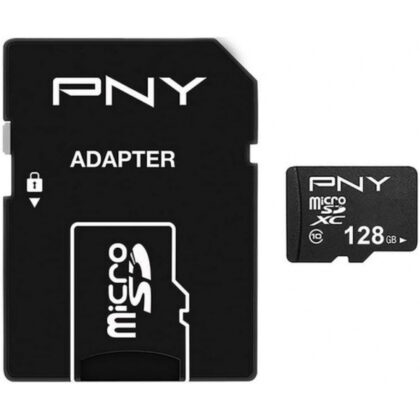 PNY Performance Plus microSDXC Κάρτα Μνήμης 128GB με Αντάπτορα, Class 10