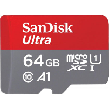 SanDisk Ultra microSDXC Κάρτα Μνήμης Android A1 64GB, Class 10 / UHS-1 U1, SDSQUAB-064G-GN6MN