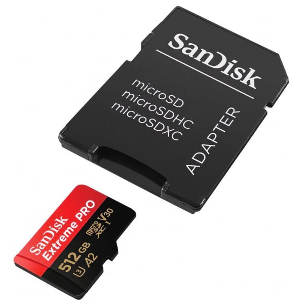 SanDisk Extreme Pro microSDXC Κάρτα Μνήμης με Αντάπτορα 512Gb Class 10 / UHS-1 U3 SDSQXCD-512G-GN6MA - Image 3