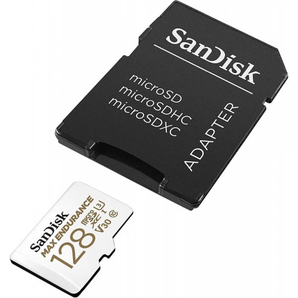 SanDisk MAX Endurance microSDXC Κάρτα Μνήμης 128GB με Αντάπτορα, Class 10 / UHS-1 U3, SDSQQVR-128G-GN6IA - Image 2