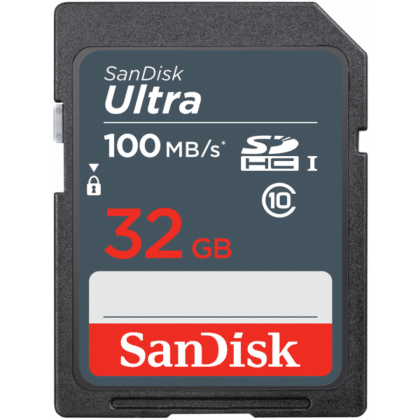 SanDisk Ultra SDSDUNR-032G-GN3IN Κάρτα Μνήμης SDHC 32GB, Class 10