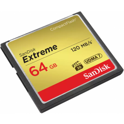 SanDisk Extreme Κάρτα Μνήμης CompactFlash 64GB, UDMA 7, SDCFXSB-064G-G46