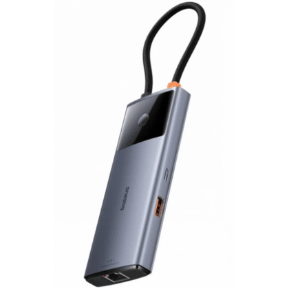 Baseus Gleam II USB-C Hub 2 x USB-A - 2 x USB-C - 1 x HDMI - 1 x RJ45 Γκρι