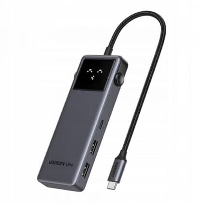 UGREEN Uno USB-C Hub 2 x USB-A 3.2 - 3 x USB-C - 1 x HDMI Γκρι