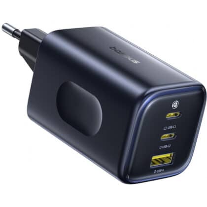 Baseus PicoGo AE11 Φορτιστής Τοίχου 100W 5A, 1 x USB-A - 2 x USB-C, Μαύρος E0121400