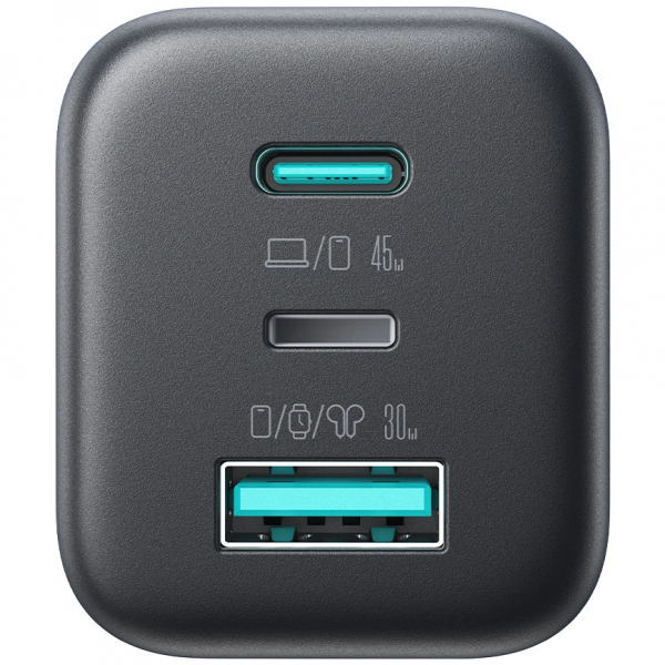 Joyroom JR-TO1 Φορτιστής Τοίχου 45W 3A Lightning USB-A USB-C Μαύρο - Image 2