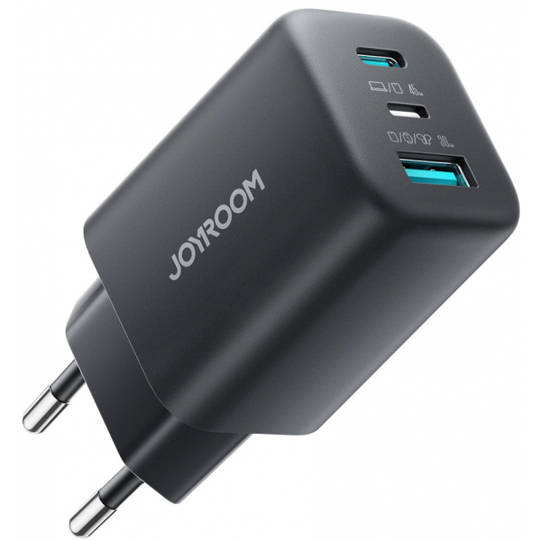 Joyroom JR-TO1 Φορτιστής Τοίχου 45W 3A Lightning USB-A USB-C Μαύρο - Image 4
