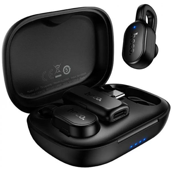 Hoco L27 Ασύρματο μικρόφωνο, USB-C, 2 τεμάχια, Μαύρο - Image 2