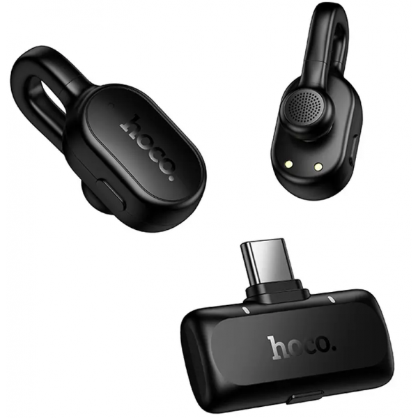 Hoco L27 Ασύρματο μικρόφωνο, USB-C, 2 τεμάχια, Μαύρο - Image 4