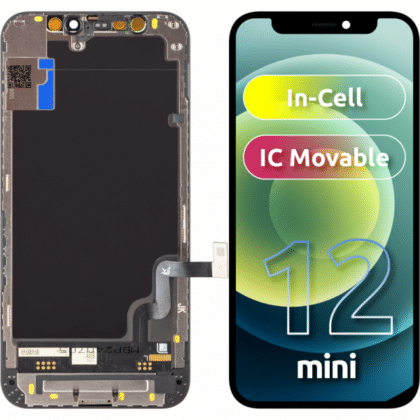 JK Οθόνη LCD In-Cell IC για Apple iPhone 12 mini Μαύρο