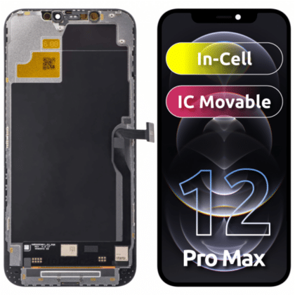 JK Οθόνη LCD In-Cell IC για Apple iPhone 12 Pro Max, Μαύρη