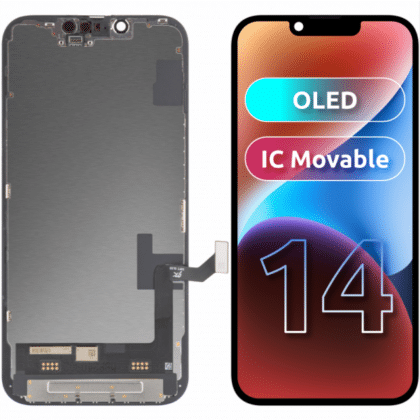 JK Οθόνη LCD για Apple iPhone 14 OLED IC Μαύρο