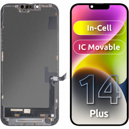 JK Οθόνη LCD In-Cell IC για Apple iPhone 14 Plus, Μαύρη