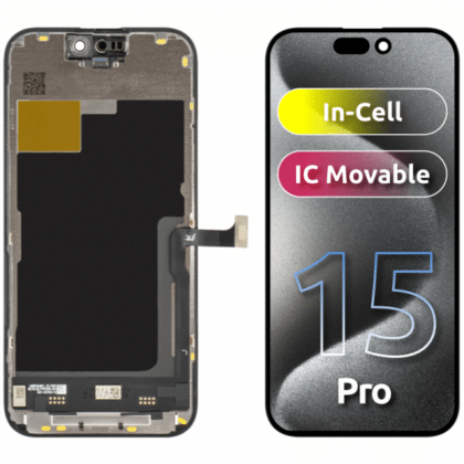 JK Οθόνη LCD για Apple iPhone 15 Pro In-Cell IC Μαύρο