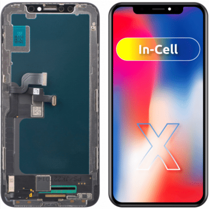 JK Οθόνη LCD In-Cell για Apple iPhone X, Μαύρη