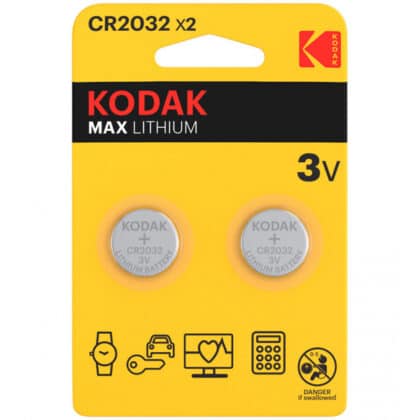 Kodak CR2032 Max Μπαταρίες Λιθίου 2 τεμ.
