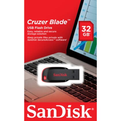 SanDisk Cruzer Blade USB-A 2.0 FlashDrive 32Gb SDCZ50-032G-B35