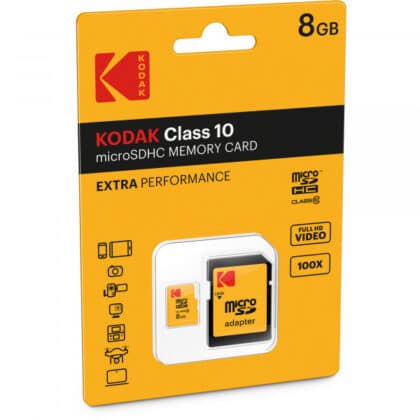 Kodak microSDHC Κάρτα Μνήμης Extra Performance 8GB, Class 10