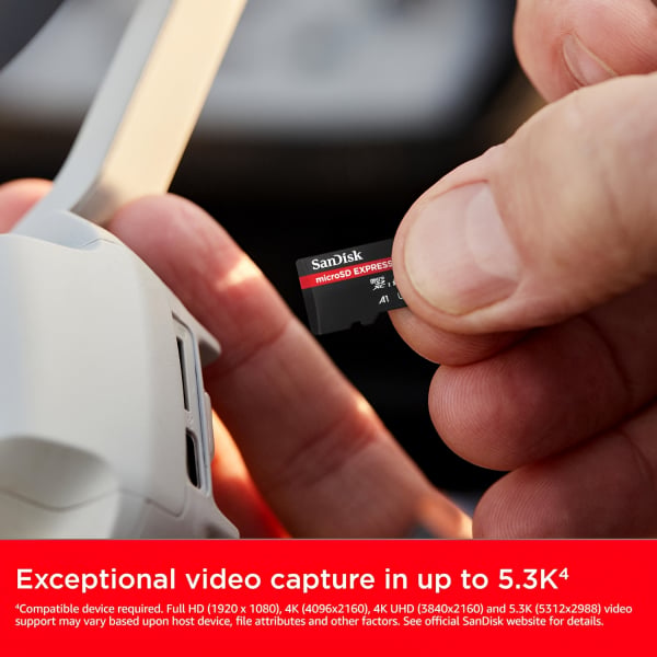 SanDisk Express microSDXC Κάρτα Μνήμης 512GB, Class 10 / UHS-1 U3, SDSQXFN-512G-GN4NN - Image 2