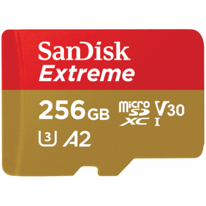 SanDisk Extreme microSDXC Κάρτα Μνήμης 256GB, Class 10 / UHS-1 U3, SDSQXAV-256G-GN6MN