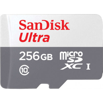 SanDisk Ultra microSDXC Κάρτα Μνήμης 256GB, Class 10, SDSQUNR-256G-GN3MN