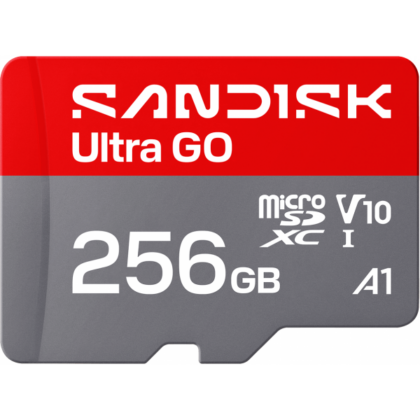 SanDisk Ultra GO microSDXC Κάρτα Μνήμης 256GB, Class 10 / UHS-1 U1, Android A1, SDSQUGN-256G-GN6MN