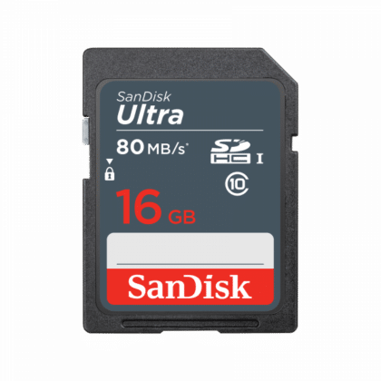 SanDisk Ultra SDSDUNS-016G-GN3IN Κάρτα Μνήμης SDHC 16GB, Class 10