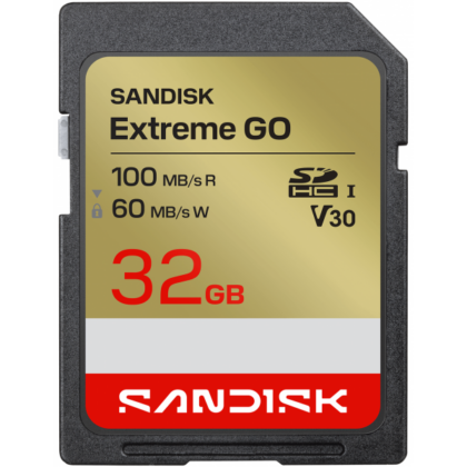 SanDisk Extreme Go SDHC Κάρτα Μνήμης 32Gb Class 10 / UHS-1 U1 SDSDXGN-032G-GNCIN