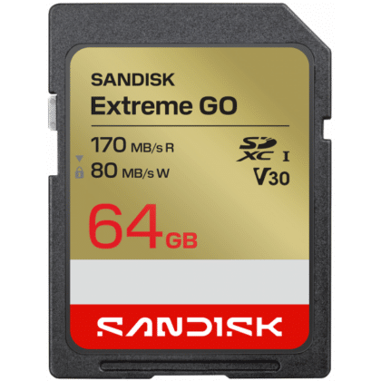 SanDisk Extreme Go Κάρτα Μνήμης SDXC 64GB, Class 10 / UHS-1 U1, SDSDXGN-064G-GNCIN
