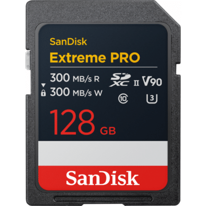 SanDisk Extreme Pro Κάρτα Μνήμης SDXC 128GB, Class 10 / UHS-2 U3, SDSDXDM-128G-GN4IN