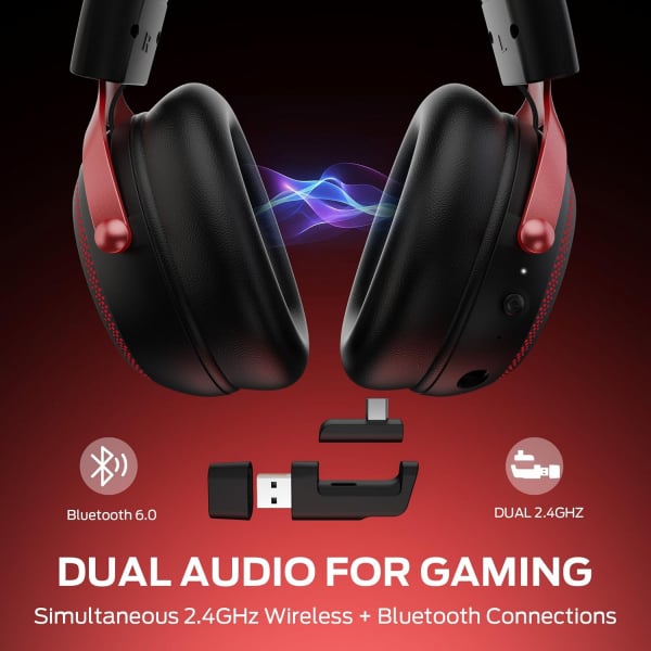 Monster Mission 350 Ασύρματα Ακουστικά Gaming BT / Wi-Fi / Ενσύρματα Μαύρα - Image 3