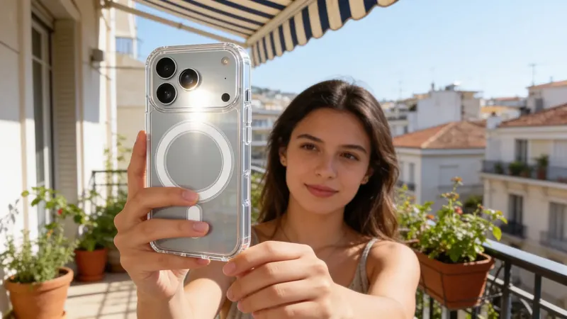 Διάφανη θήκη MagSafe Techsuit σε iPhone 17 Pro Max